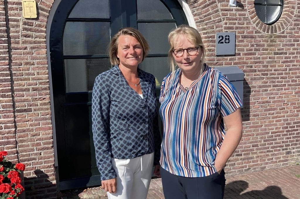 Bestuurder Marloes Meurs op bezoek bij Bianca Huibert